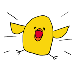 Prank chick and rabbit in the world sticker #7367355