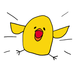 Prank chick and rabbit in the world sticker #7367355