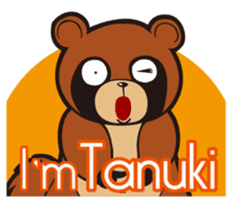 Animal character navi land Ver.Tanuki sticker #7367364