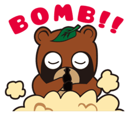 Animal character navi land Ver.Tanuki sticker #7367365