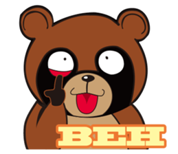 Animal character navi land Ver.Tanuki sticker #7367366