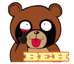 Animal character navi land Ver.Tanuki sticker #7367366