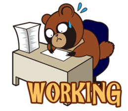 Animal character navi land Ver.Tanuki sticker #7367368