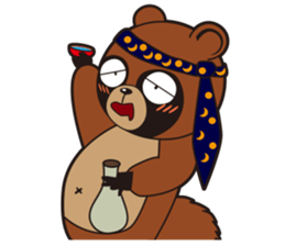 Animal character navi land Ver.Tanuki sticker #7367370