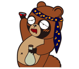 Animal character navi land Ver.Tanuki sticker #7367370