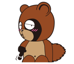 Animal character navi land Ver.Tanuki sticker #7367371