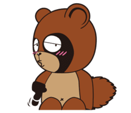 Animal character navi land Ver.Tanuki sticker #7367371
