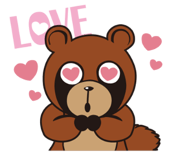 Animal character navi land Ver.Tanuki sticker #7367374