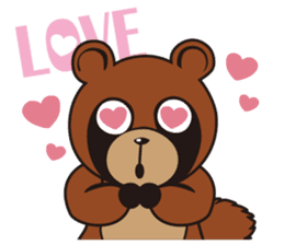 Animal character navi land Ver.Tanuki sticker #7367374