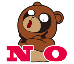 Animal character navi land Ver.Tanuki sticker #7367376