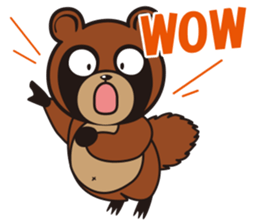 Animal character navi land Ver.Tanuki sticker #7367377