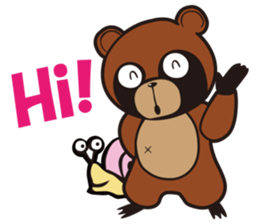 Animal character navi land Ver.Tanuki sticker #7367378