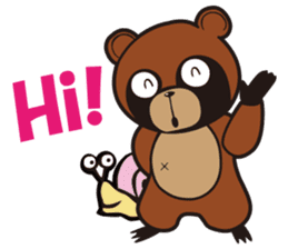 Animal character navi land Ver.Tanuki sticker #7367378