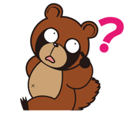 Animal character navi land Ver.Tanuki sticker #7367379