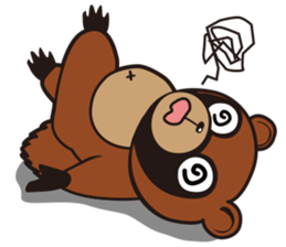 Animal character navi land Ver.Tanuki sticker #7367381