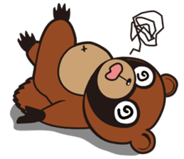 Animal character navi land Ver.Tanuki sticker #7367381