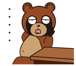 Animal character navi land Ver.Tanuki sticker #7367382