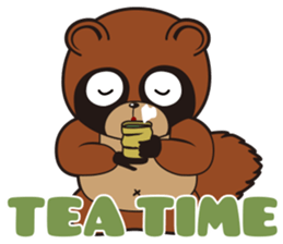 Animal character navi land Ver.Tanuki sticker #7367383