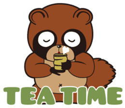 Animal character navi land Ver.Tanuki sticker #7367383