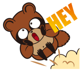 Animal character navi land Ver.Tanuki sticker #7367384