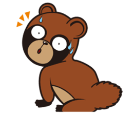 Animal character navi land Ver.Tanuki sticker #7367385