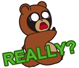 Animal character navi land Ver.Tanuki sticker #7367389