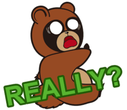 Animal character navi land Ver.Tanuki sticker #7367389