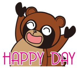 Animal character navi land Ver.Tanuki sticker #7367391