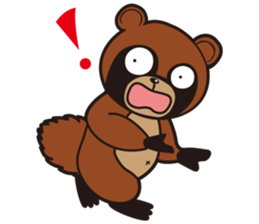 Animal character navi land Ver.Tanuki sticker #7367393