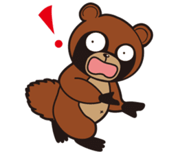 Animal character navi land Ver.Tanuki sticker #7367393