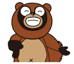 Animal character navi land Ver.Tanuki sticker #7367396