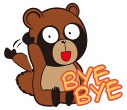 Animal character navi land Ver.Tanuki sticker #7367398