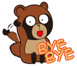 Animal character navi land Ver.Tanuki sticker #7367398