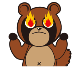 Animal character navi land Ver.Tanuki sticker #7367399