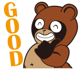 Animal character navi land Ver.Tanuki sticker #7367401