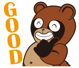 Animal character navi land Ver.Tanuki sticker #7367401