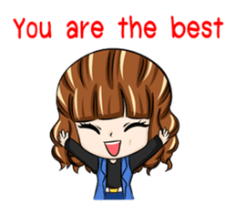 cool business couple sticker #7367578