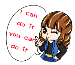 cool business couple sticker #7367592