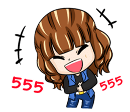 cool business couple sticker #7367593