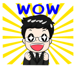 cool business couple sticker #7367601