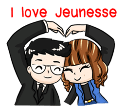 cool business couple sticker #7367603