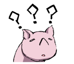 lazy rhinoceros sticker #7367861