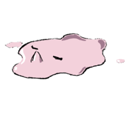 lazy rhinoceros sticker #7367873