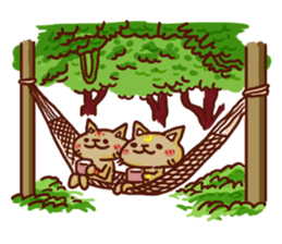 the pad of cat @ Unmanned island sticker #7367906