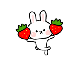 Rabbit Strawberry 4 sticker #7368324