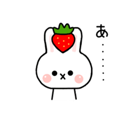 Rabbit Strawberry 4 sticker #7368325