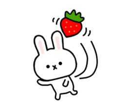 Rabbit Strawberry 4 sticker #7368326