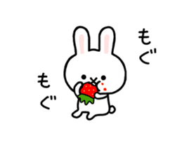 Rabbit Strawberry 4 sticker #7368328