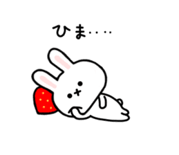 Rabbit Strawberry 4 sticker #7368343