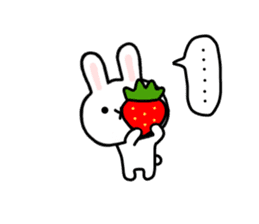 Rabbit Strawberry 4 sticker #7368351